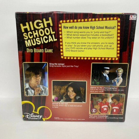High School Musical DVD Board Game 2006 Disney Chanel Brand New Sealed - Picture 2 of 12